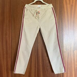 Sundry Corduroy Pants Size 27 Light Khaki Belted Ankle